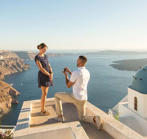 Nuntă Proposal Idea in Greece 