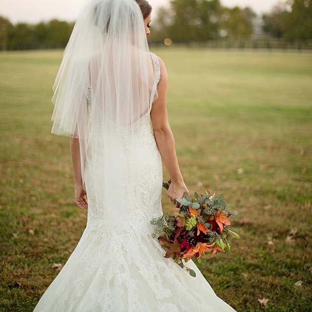 Falla Bridal Look for Fall Wedding Ideas 