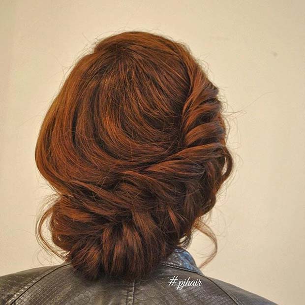 גָדוֹל Side Fishtail Braid Updo for Prom