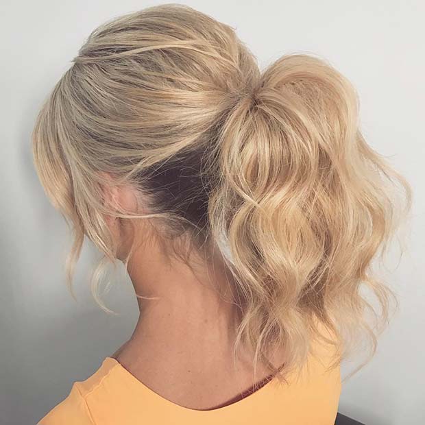 גַלִי Ponytail Updo for Prom