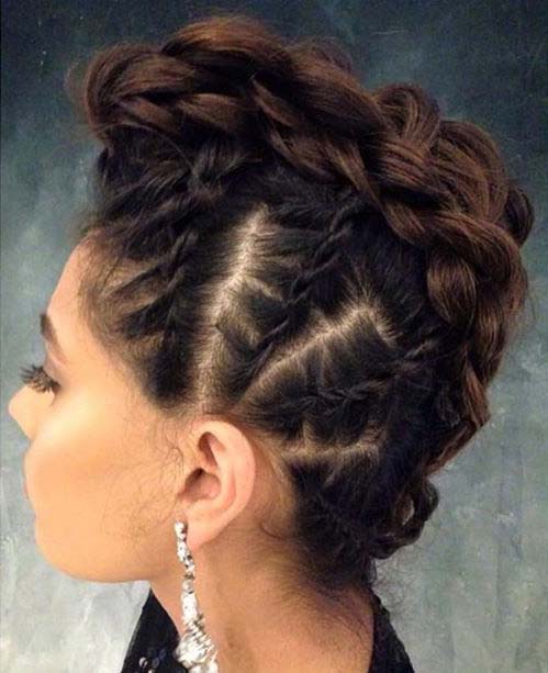 קָלוּעַ Mohawk for Prom Updo Idea